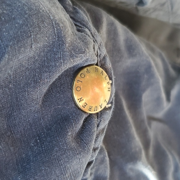 💥SOLD💥Ralph Lauren Linen&Silk Navy Blue Cargo Shorts - Picture 5 of 15